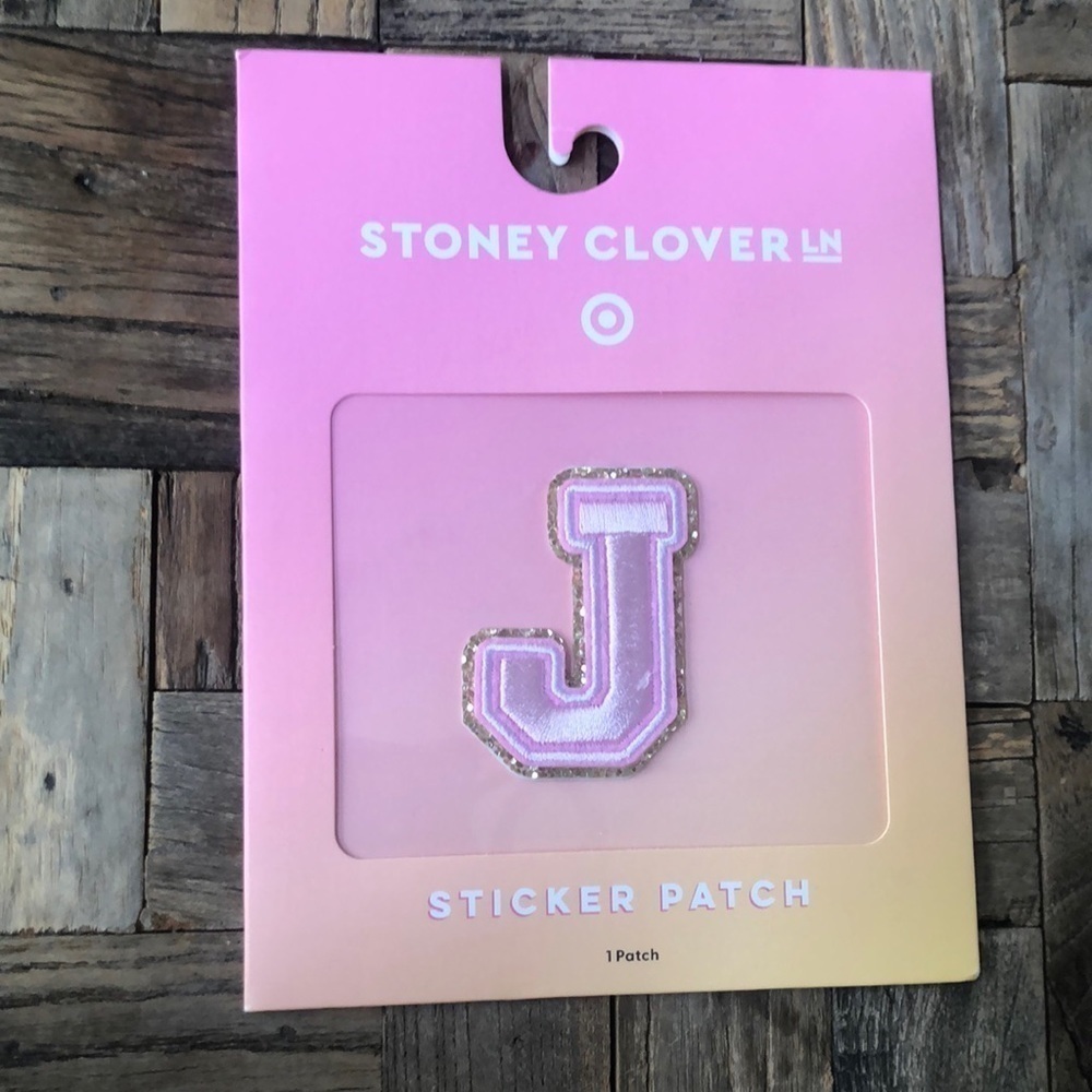 NWT Stoney Clover Lane Letter J Sticker Patch